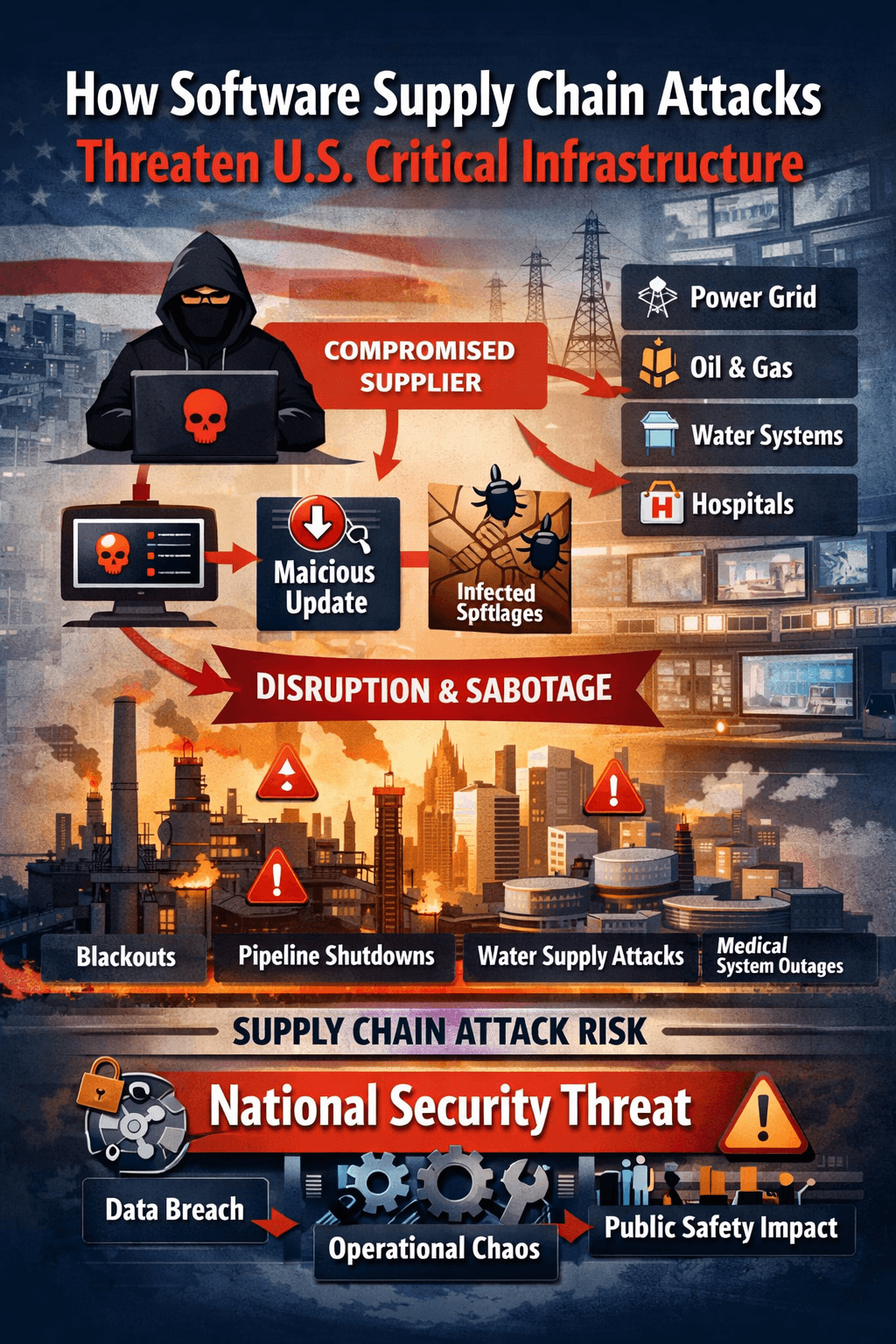 How Software Supply Chain Attacks Threaten U.S. Critical Infrastructure